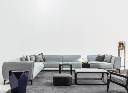 Corner sofa U-shape Living room Upholstery Sofas Couch Furniture Style Sofa Couches